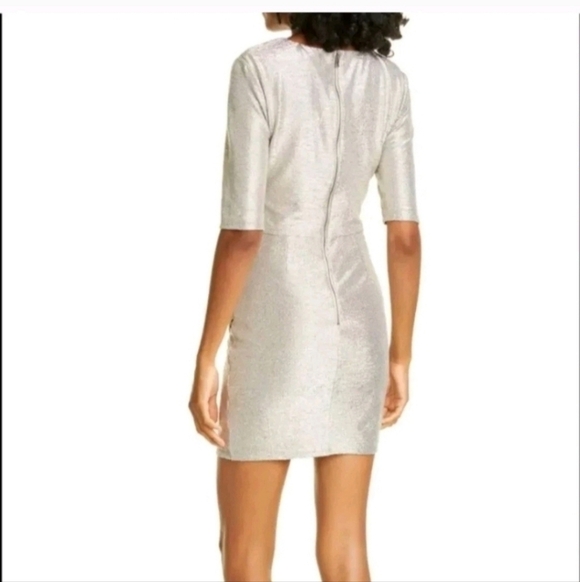 Alice + Olivia Judy dress with metallic  V-Neck Mini Dress 0 New without tags. - Picture 14 of 16